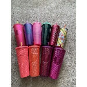 Starbucks Tumbler Bundle Lot‎ of 10 Reusable Tumblers Collection
